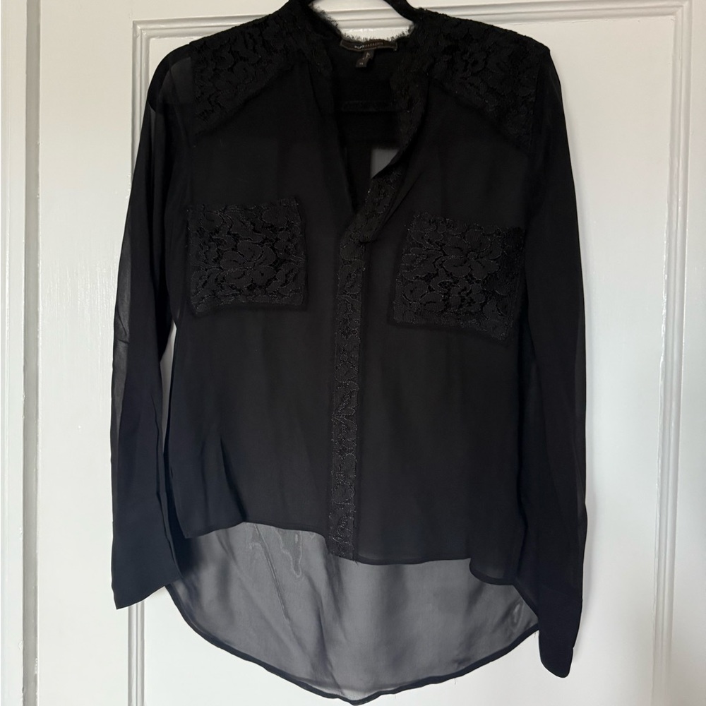 BCBGMaxAzria Black Blouse